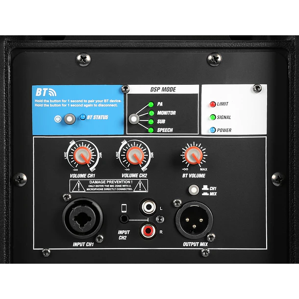 Coluna Profissional Bi-Amplificada 15