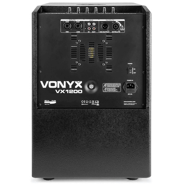 Sistema Som Amplificado BLUETOOTH/USB/SD/MP3 1150W (VX1050BT 2.2) - VONYX 3