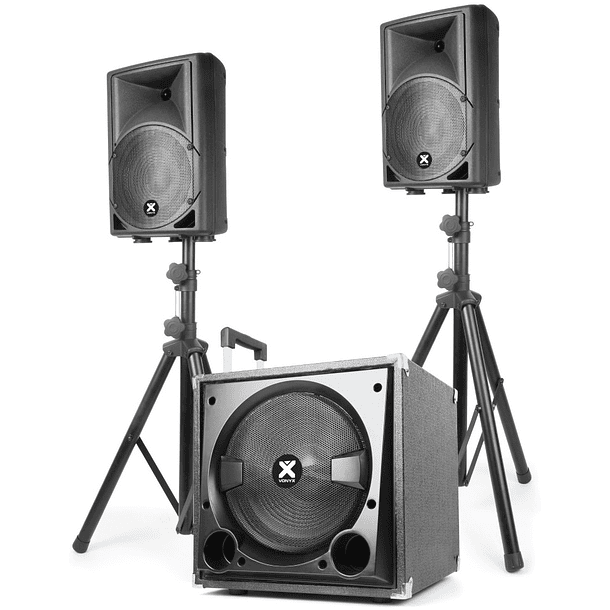 Sistema Som Bi-Amplificado BLUETOOTH/USB/SD/MP3 800W (VX800BT 2.1) - VONYX 1