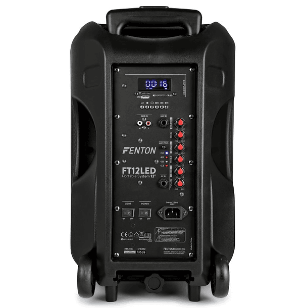 Coluna Amplificada Portátil LED 12