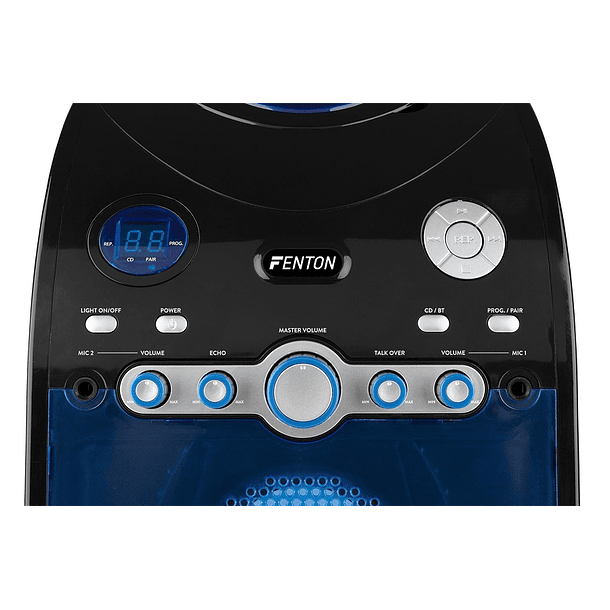 Coluna Amplificada Portátil LED 2x 15