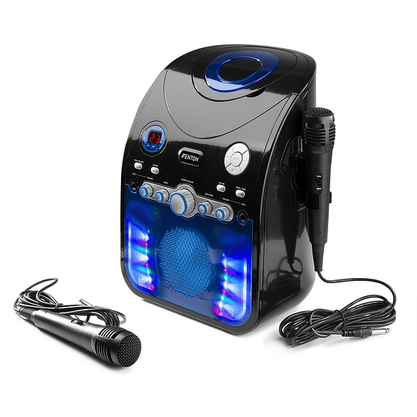 Coluna Karaoke SBS20B Bluetooth c/ Leitor CD (Preto) - FENTON 2