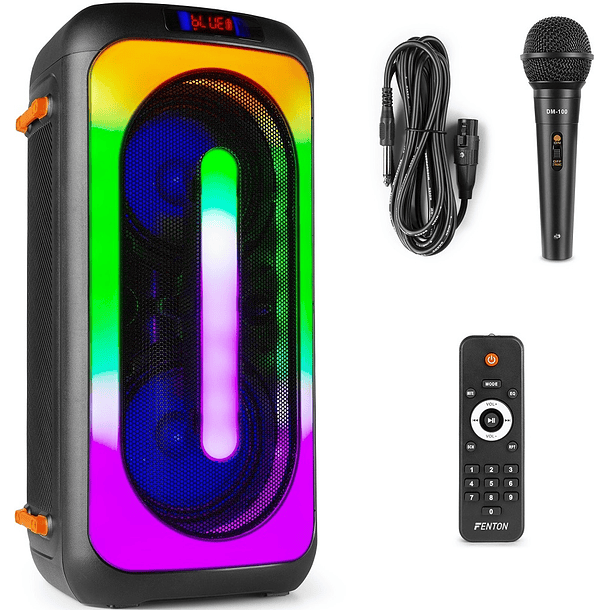 Coluna Amplificada Portátil 2x 6,5