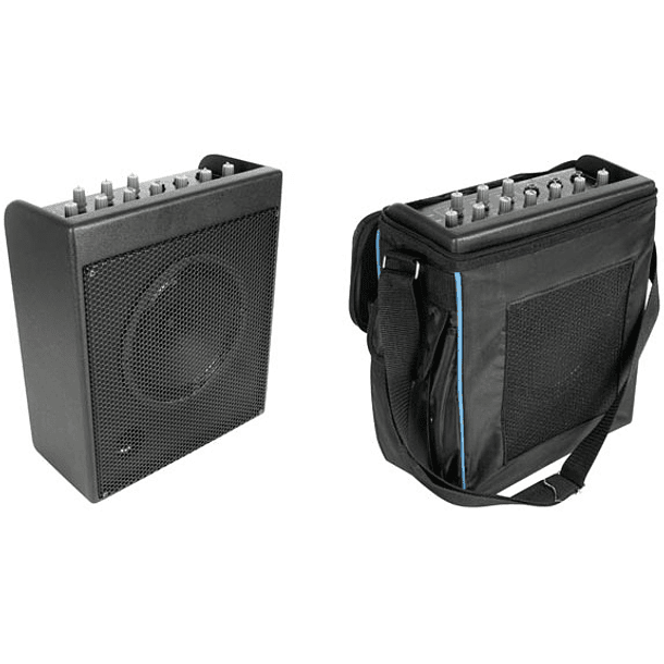 Coluna Amplificada Portátil c/ Leitor USB - HQ POWER 1