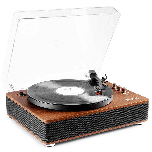 Gira Discos Bluetooth/USB 33/45/78 RPM (Madeira Escura) - FENTON 1