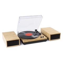 Gira Discos Bluetooth c/ Colunas (RP165L) Madeira Clara - FENTON