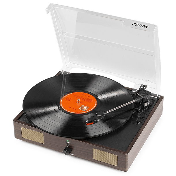 Gira Discos Bluetooth c/ Colunas (RP115F) Castanho - FENTON 3