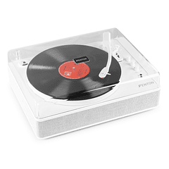 Gira Discos Bluetooth/USB 33/45/78 RPM (Branco) - FENTON