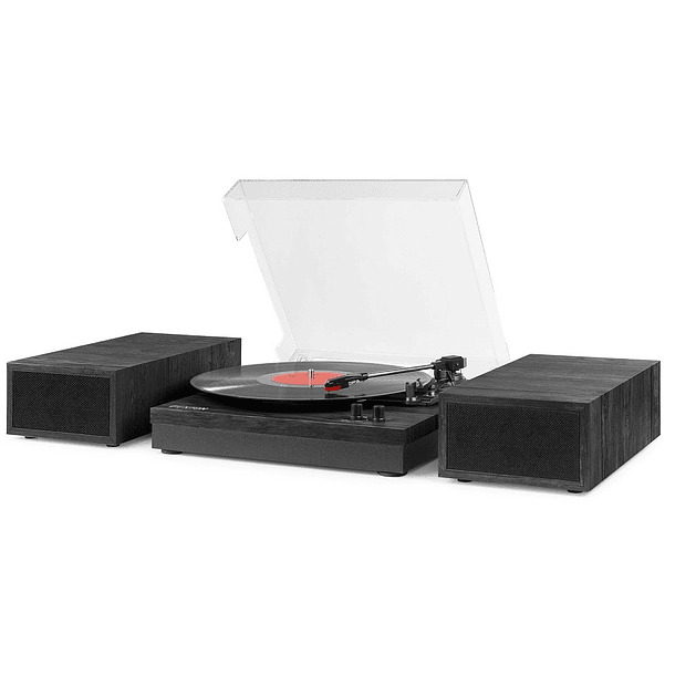 Gira Discos Bluetooth c/ Colunas (RP165B) Preto/Cinza - FENTON 4
