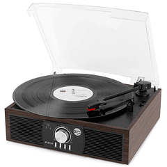 Gira Discos Bluetooth/USB 33/45/78 RPM (Madeira Escura) - FENTON RP175DW