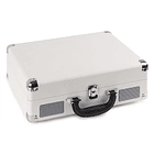 Gira Discos 33/45 RPM c/ Colunas em Mala Transporte Branco (RP115) - FENTON 2