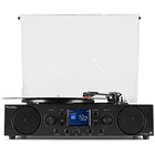 Gira Discos 33/45 RPM c/ Colunas em Mala Transporte Branco (RP115) - FENTON 3