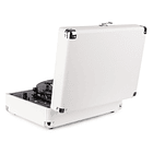 Gira Discos 33/45 RPM c/ Colunas em Mala Transporte Branco (RP115) - FENTON 4