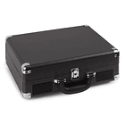 Gira Discos 33/45 RPM c/ Colunas em Mala Transporte Preto (RP115) - FENTON 2