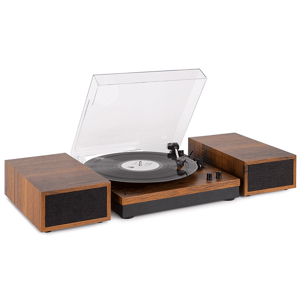 Gira Discos Madeira Bluetooth c/ Colunas (RP165) - FENTON 1