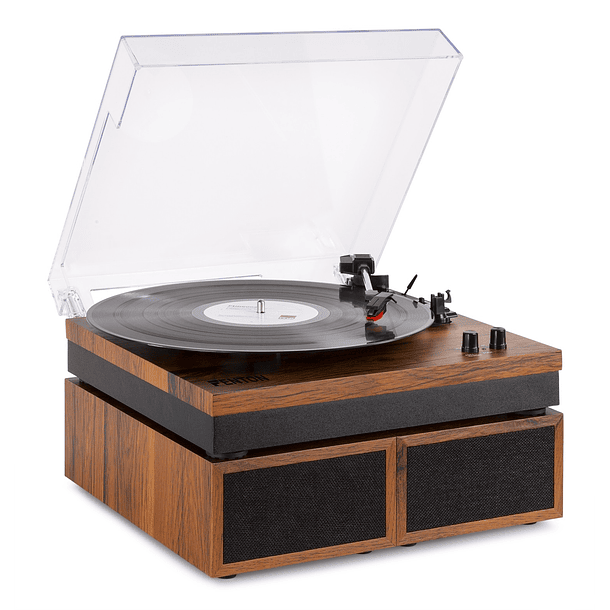 Gira Discos Madeira Bluetooth c/ Colunas (RP165) - FENTON 2