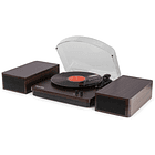 Gira Discos Bluetooth/USB/RCA c/ Colunas (RP168DW) Madeira Escura - FENTON 4