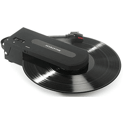 Gira Discos Portátil 33/45 RPM USB 1x 0,5W (Preto) - RICATECH