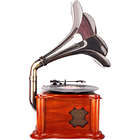 Gira Discos Portátil 33/45 RPM USB 1x 0,5W (Azul) - RICATECH 3