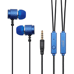 Auriculares Metálicos (Azul) - COOL
