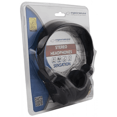 Auscultadores PRO Stéreo (Preto) - ESPERANZA