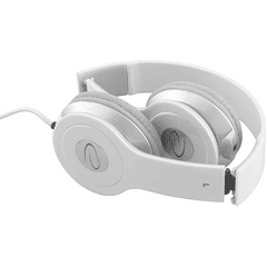 Auscultador Semi-Fechado c/ Controlo Volume (Branco) - ESPERANZA