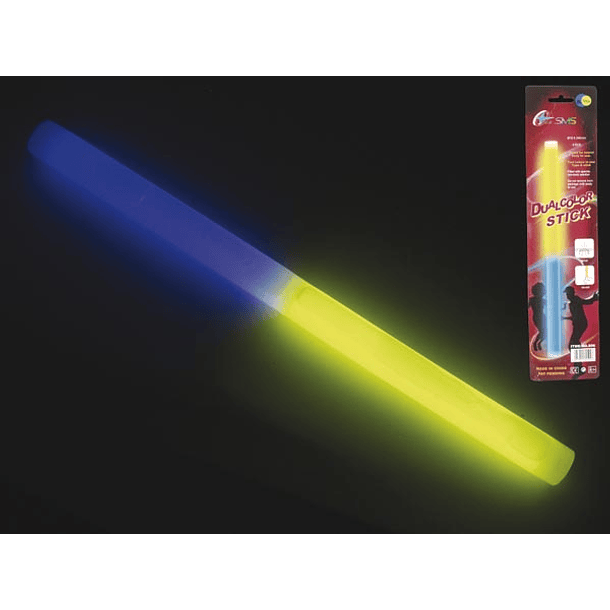 Tubos Luminosos Bicolor (Azul/Amarelo) Ø1.5x24cm (2pcs) 