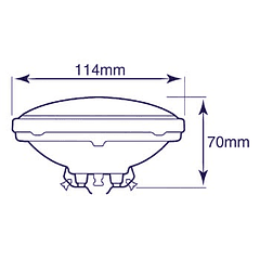 Lampada p/ Projector PAR36 30W 6V - VELLEMAN