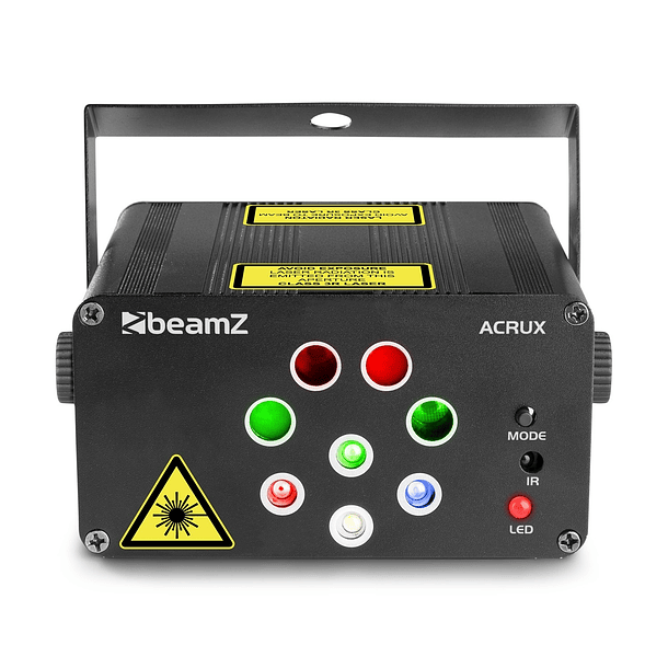 Laser RGBW 2x100/2x50mW Vermelho e Verde c/ Comando (ACRUX QUATRO) - beamZ 2