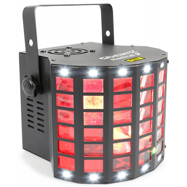 Projector Efeitos Disco LED RGBAW c/ Laser RG + Strobe (RADICAL II) - beamZ 1