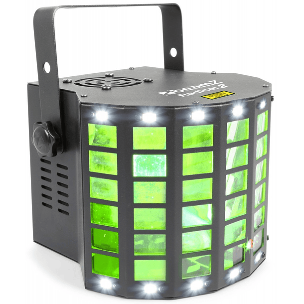 Projector Efeitos Disco LED RGBAW c/ Laser RG + Strobe (RADICAL II) - beamZ 2
