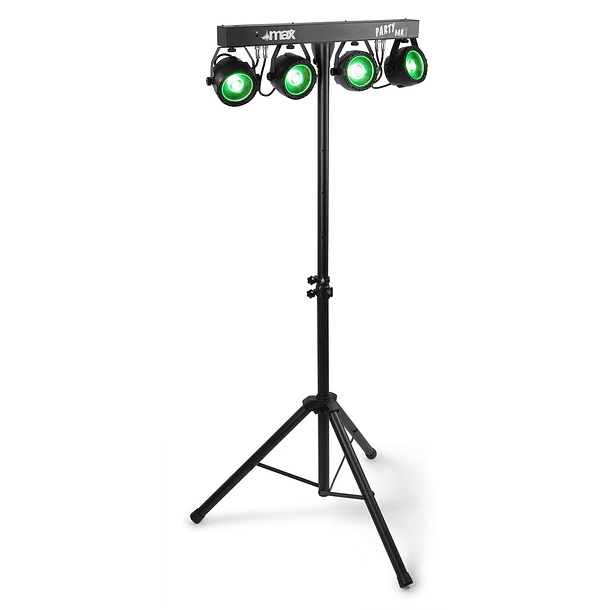 Barra LED´s Portátil DMX c/ 4 Projetores LED PAR COB RGB 20W (PARTYBAR11) - MAX 1