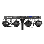 Barra LED´s Portátil DMX c/ 4 Projetores LED PAR COB RGB 20W (PARTYBAR11) - MAX 4