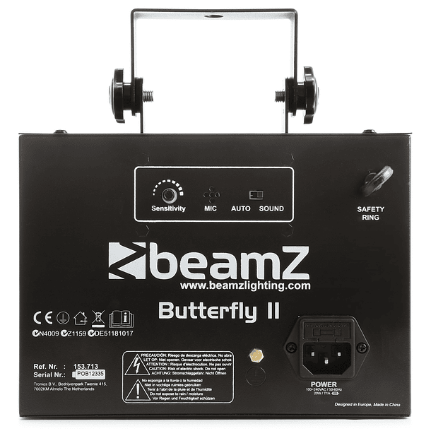Projector Efeitos Disco LED RGBAWP (Butterfly II) - beamZ 2