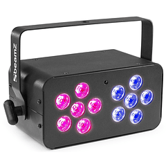 Projector Efeitos Disco LED 12x 4W RGBW DMX (DJ Bank 124) - beamZ