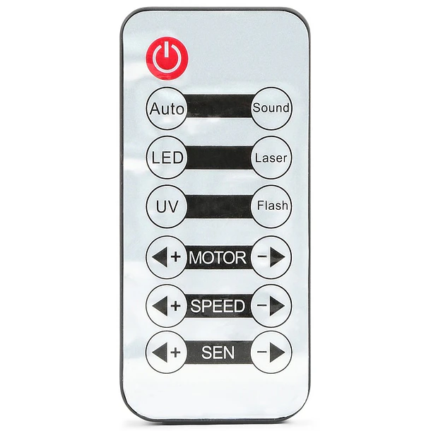 Projector Efeitos Disco LED RGBAWP c/ Luz Negra UV + Strobe + Laser RG (MAGIC2 DERBY) - beamZ 3