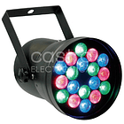 Projector PAR36 18 LEDs x 1W DMX -  KOOL SOUND 1