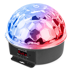 Lampada LED RGB E27 c/ Efeito de Luz Rotativo e Coluna Bluetooth 4W - PartyFunLights