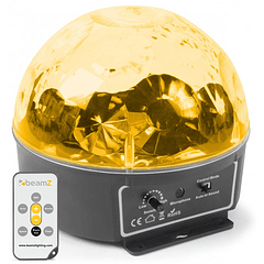 Projector de Efeito LED 6x 3W RGBAWP c/ Comando (MINI STAR BALL) - beamZ