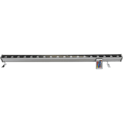 Barra Profissional LEDs 18x 1W (18W) 1600Lm RGB IP65 c/ Comando