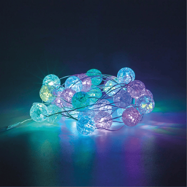 Serie 30 LED´s RGB Natal USB c/ Comando 24 Efeitos (3 mts) - GSC 2