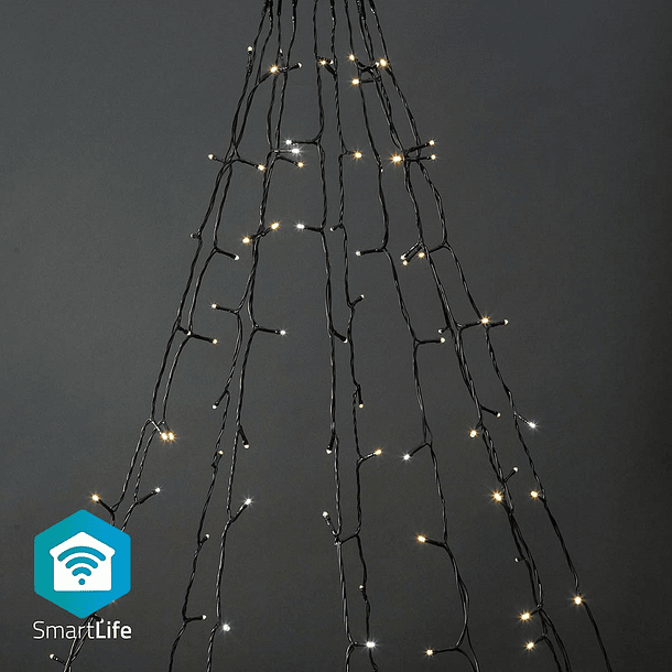 Serie Natal p/ Árvore 200 LEDs 2500~9000K SmartLife Wi-Fi (10 x 2 mts) - NEDIS 1