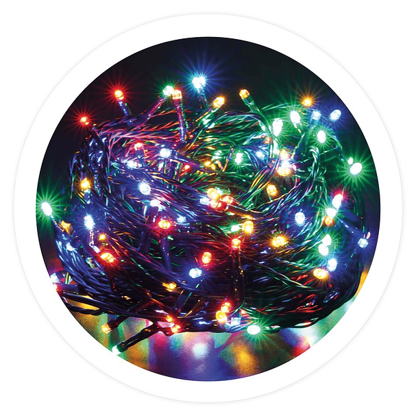 Serie 50 LED´s RGB Natal 220V c/ Efeitos (5 mts) - GSC 