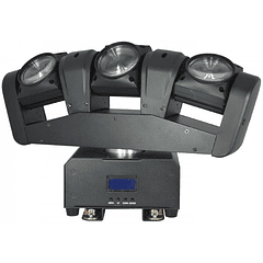 Moving Head (3 Cabeças) BEAM RGBW 36W LED DMX - ACOUSTIC CONTROL