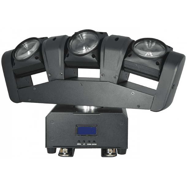 Moving Head (3 Cabeças) BEAM RGBW 36W LED DMX - ACOUSTIC CONTROL 