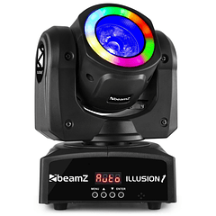 Moving Head com Anel LED + 1 LED Beam 60W RGBW DMX (Illusion I) - beamZ