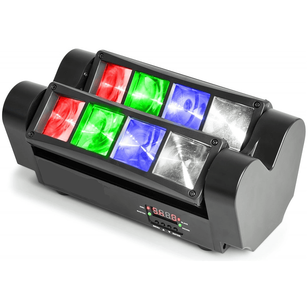 Projector Cabeça Dupla Móvel LED RGBW 8x 3W (24W) DMX - ACOUSTIC CONTROL 1