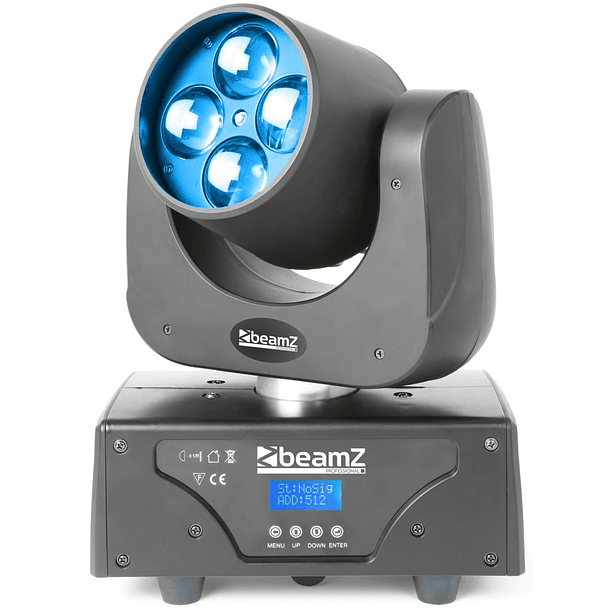 Moving Head LED Profissional QUAD RGBW 4 LEDs OSRAM x 15W DMX c/ ZOOM (Razor510) - beamZ 1