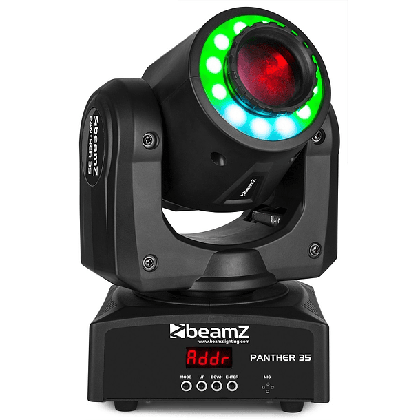 Moving Head LED SPOT 35W RGB + ANEL DMX (PANTHER 35) - beamZ 1