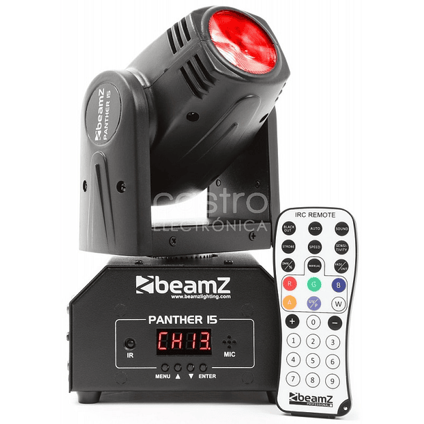 Moving Head CREE LED 10W RGBW DMX (PANTHER 15) - beamZ 1
